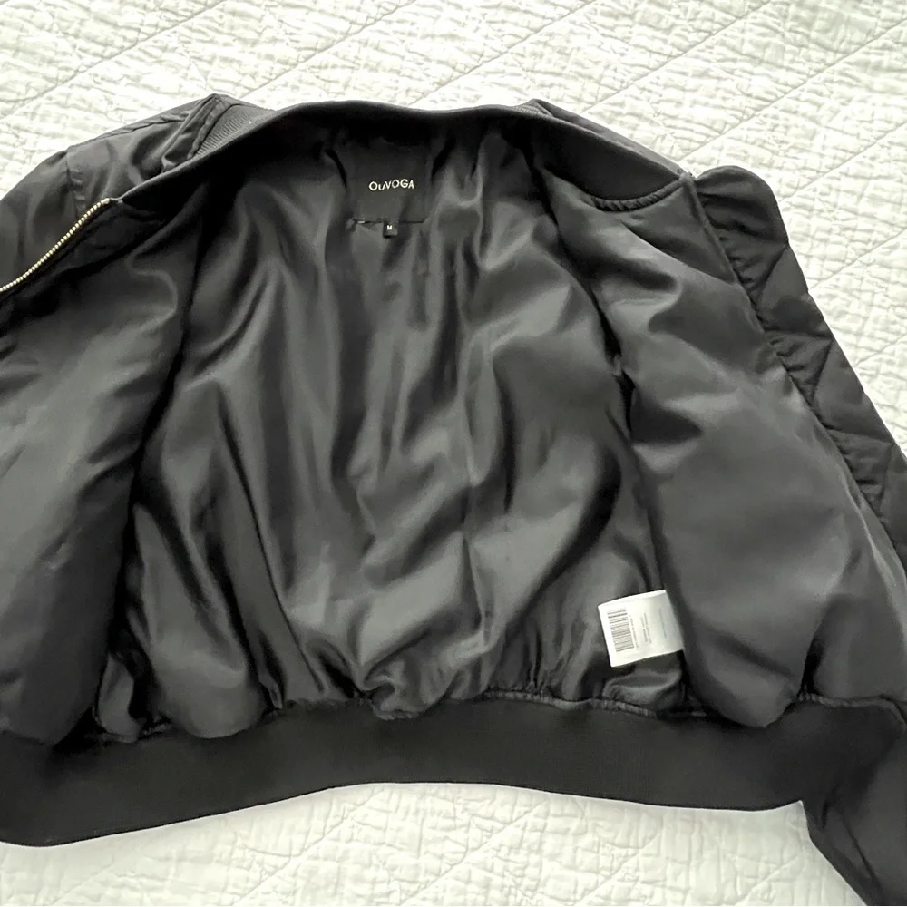 Stylish Bomber Jacket with Gold Finishes - Picture 6 of 12